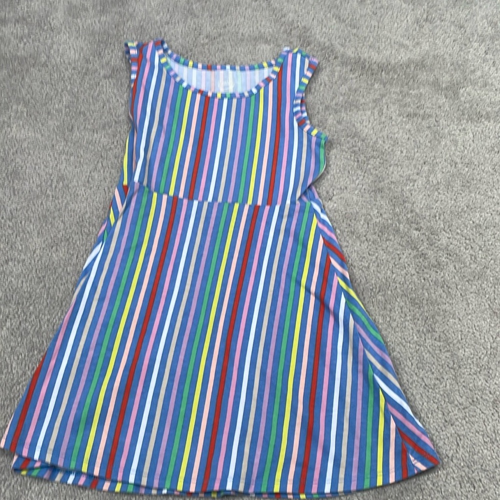 Girls Size Small (6/6x) Striped Sleeveless Dress